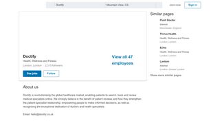 
                            7. Doctify | LinkedIn