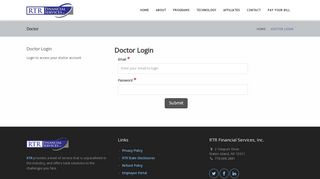 
                            12. Doctor Login | RTR Financial Services, Inc.