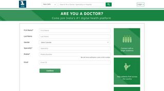 
                            1. Doctor Signup - 1mg Doctors
