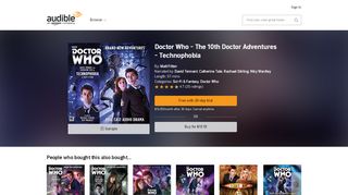 
                            11. Doctor Who - The 10th Doctor Adventures - Technophobia (Audiobook ...