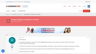 
                            13. Doctors wishing to immigrate to Canada - Canadavisa.com