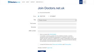 
                            4. Doctors.net.uk - Registration