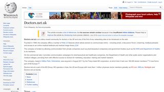 
                            9. Doctors.net.uk - Wikipedia