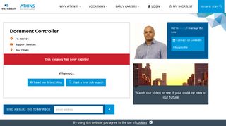 
                            11. Document Controller job in Abu Dhabi | Atkins careers and job ...