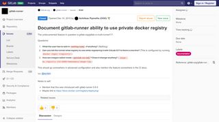 
                            1. Document gitlab-runner ability to use private docker registry (#340 ...