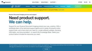 
                            12. Document Imaging Service and support | Nuance