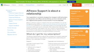
                            3. Document Management Support and Subscription | Alfresco