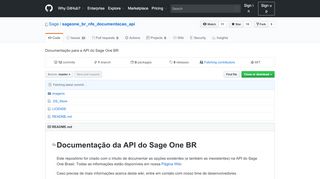 
                            13. Documentação para a API do Sage One BR - GitHub