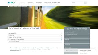 
                            12. Documentation centre - UIC - International union of railways