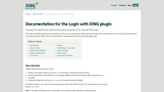 
                            12. Documentation for the Login with XING plugin - XING Developer