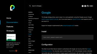 
                            13. Documentation: Google - Passport.js