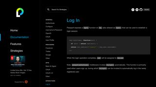 
                            9. Documentation: Log In - Passport.js