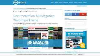 
                            6. Documentation: MH Magazine WordPress Theme | MH Themes