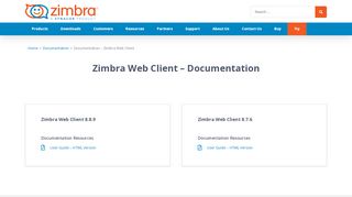 
                            2. Documentation - Zimbra Web Client