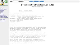 
                            10. Documentation/trace/ftrace.txt (3.10) [LWN.net]