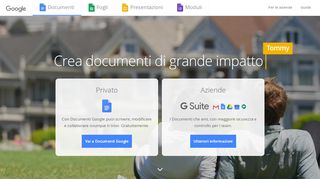 
                            2. Documenti Google: crea e modifica documenti online gratuitamente.