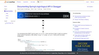 
                            1. Documenting Spring's login/logout API in Swagger - Stack Overflow