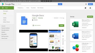 
                            3. Documentos Google – Apps no Google Play