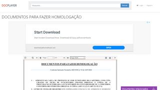 
                            11. DOCUMENTOS PARA FAZER HOMOLOGAÇÃO - PDF