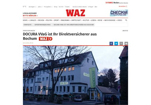 
                            13. DOCURA VVaG ist Ihr Direktversicherer aus Bochum | waz.de ...