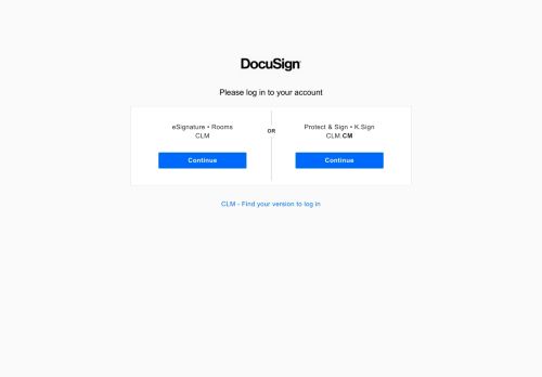 
                            2. DocuSignにログインするには - DocuSign Support Center