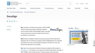 
                            10. DocuSign | www.nar.realtor