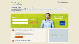 
                            4. docvadis - log in and create your own practice website