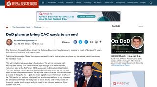 
                            9. DoD plans to bring CAC cards to an end - Federal News Network