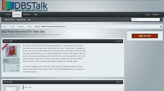 
                            8. DoD Push from the DTV Web Site | DBSTalk Community