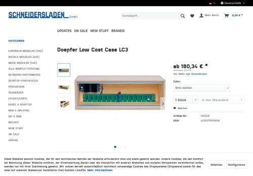 
                            13. Doepfer Low Cost Case LC3 - Modularsysteme - schneidersladen.de