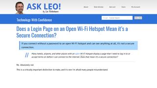 
                            9. Does a Login Page on an Open Wi-Fi Hotspot Mean it's a Secure ...