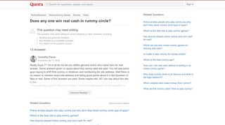 
                            8. Does any one win real cash in rummy circle? - Quora