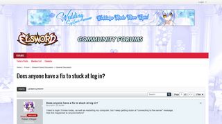 
                            3. Does anyone have a fix to stuck at log in? - Elsword Online
