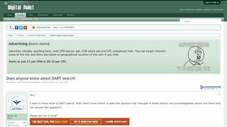 
                            6. Does anyone know about DART search? - Digital Point Forums