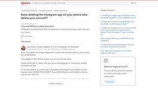 
                            8. Does deleting the Instagram app on your phone also delete your ...