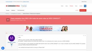
                            4. Does evaluation from WES USA holds the same value as WES CANADA ...