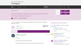 
                            8. Does FreeAgent supports automatic Bank feed with an HSBC ...