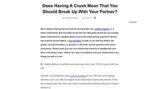 
                            11. Does Having A Crush Mean That You Should Break Up With Your ...