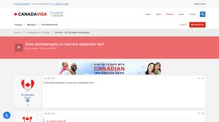 
                            11. Does physicianapply.ca need any registration fee? - Canadavisa.com