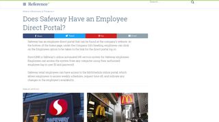 
                            4. Does Safeway Have an Employee Direct Portal? | Reference.com