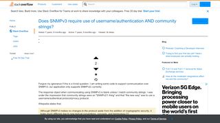 
                            9. Does SNMPv3 require use of username/authentication AND community ...