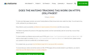 
                            4. Does the Piwik Tracking tag work on https (SSL) pages? FAQ ...