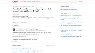 
                            4. Does Tinder notify someone if you log on to their account from a ...