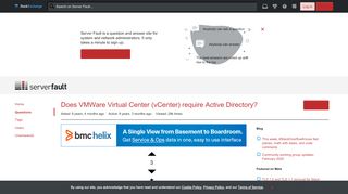 
                            13. Does VMWare Virtual Center (vCenter) require Active Directory ...