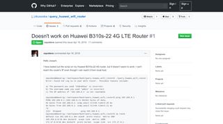 
                            8. Doesn't work on Huawei B310s-22 4G LTE Router · Issue #1 ... - GitHub