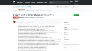 
                            11. Doesn't work with Simplygon anymore · Issue #18 · Unity ... - GitHub