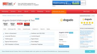 
                            12. dogado GmbH Erfahrungen & Test 2019 Anbieter - Hosttest