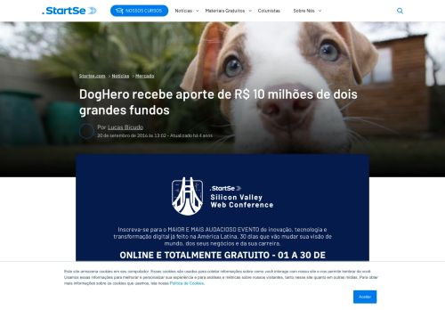 
                            9. DogHero recebe aporte de R$ 10 milhões de dois grandes fundos