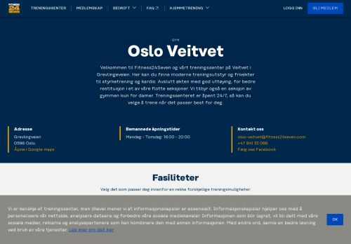 
                            6. Døgnåpent treningssenter på Veitvet, Oslo | Fitness24Seven