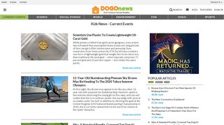 
                            10. DOGO News - Kids news articles! Kids current events; plus kids ...